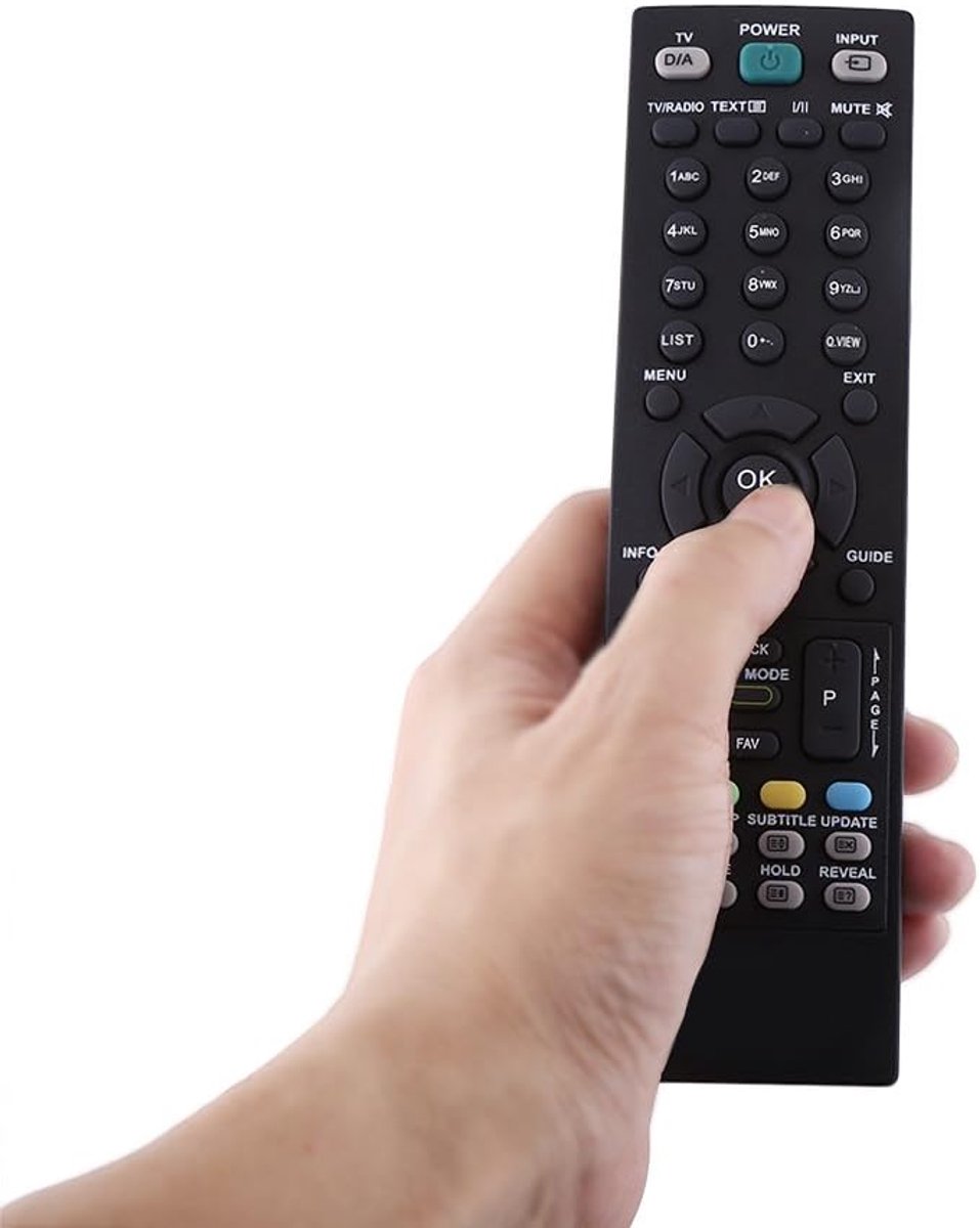 SnelShoppen - Universele afstandsbediening vervanging voor TV, geen installatie nodig, directe kanaaltoegang, 2 AAA batterijen, stabiele prestaties, p