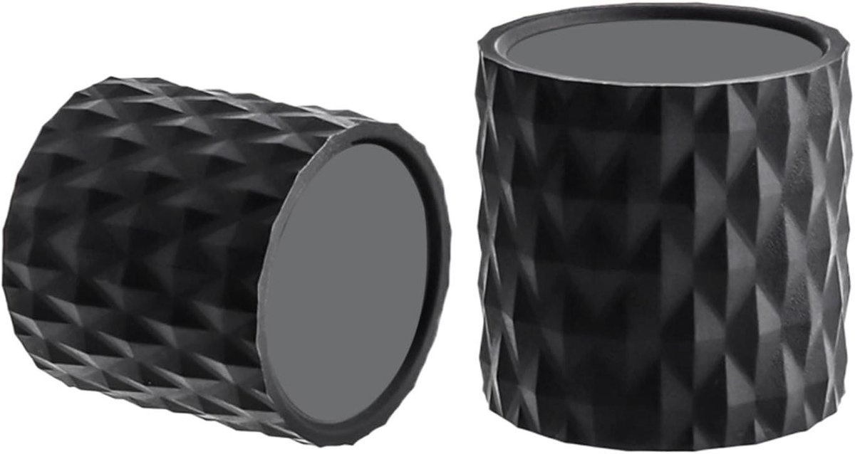 Fiets Stuur Covers - Stuurdopjes Stuurdoppen - Comfortabel Fietsen - Verhoogde Antislip Textuur - 25-32 mm - Zwart