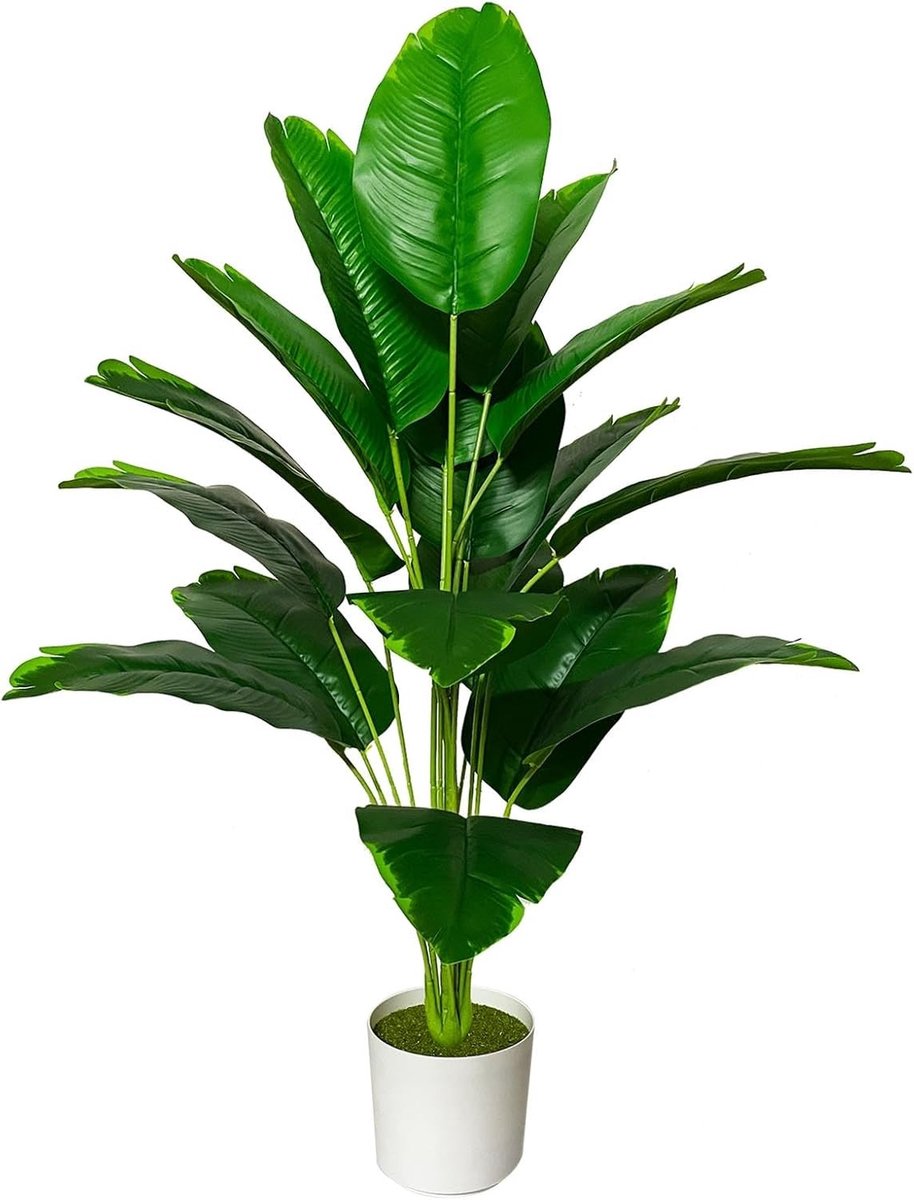 Kunstplant in pot - Groen - 75 cm - Kunststof Nepszeideplant - Voor Binnen en Buiten