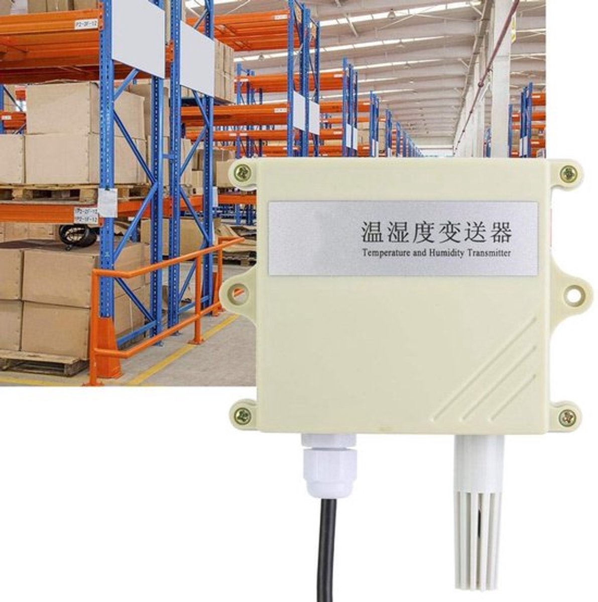 Temperatuursensor Waterdicht IP65 - Vochtigheidssensor - Nauwkeurige Meetomvormer - Compact Ontwerp - Eenvoudige Installatie - Geschikt voor Kassen - Klimaatsensor