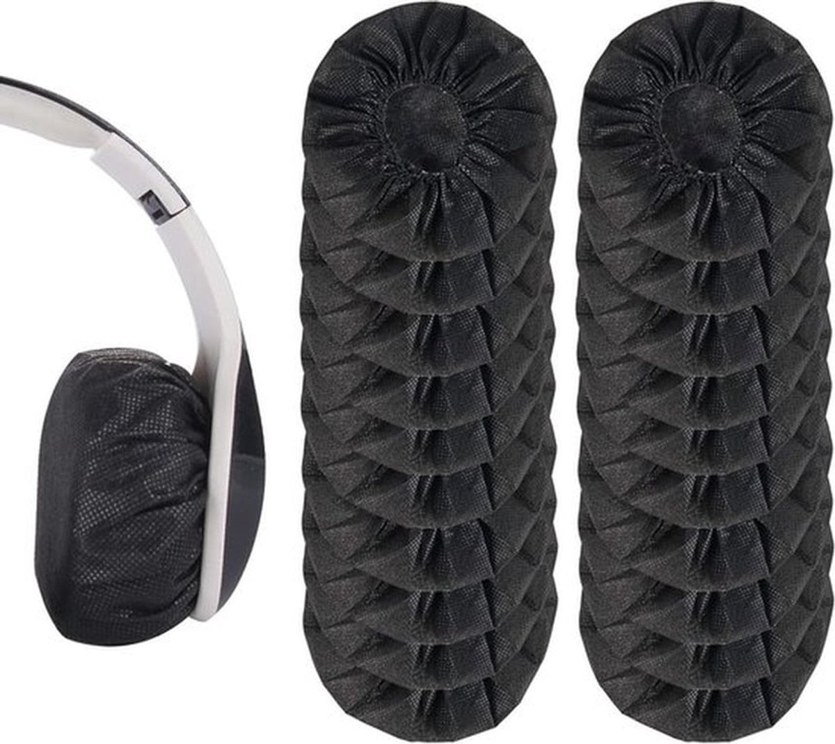 Pack van 200 Wegwerp Hoofdtelefoon Beschermers, Earcups en Covers voor Hoofdtelefoon met 10 tot 12 cm Oorkussens, Ideaal voor Hygiëne en Bescherming