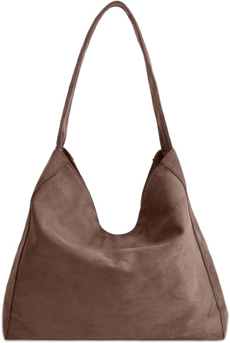 Stijlvolle Faux Suede Schoudertas voor Dames, Ruime Hobos Crossbody Tas voor Werk en Vrije Tijd, Duurzaam en Slouchy Ontwerp, Perfect voor Reizen en Dagelijks Gebruik