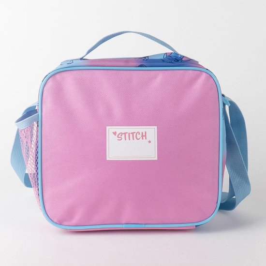 Disney Stitch Lunchtas – Geïsoleerde Koeltas voor Kinderen – Met Schouderband en Handvat – Roze/Blauw – 23,5 x 22,5 x 5 cm van CERDÁ LIFE'S LITTLE MOMENTS — afbeelding 2