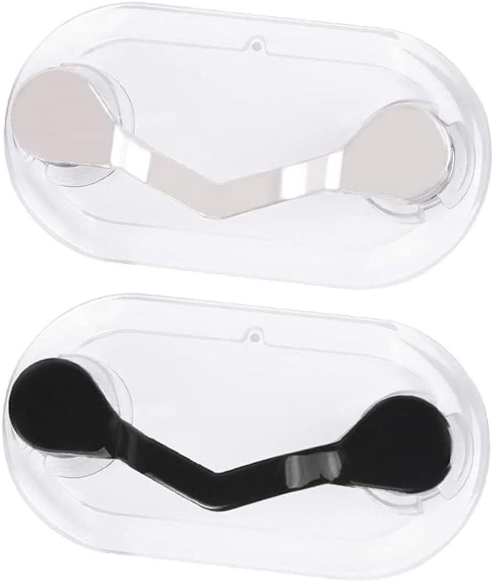 SnelShoppen - Magnetische Brilhouder, RVS Sterke Magnetische Hoofdtelefoonhouder voor Brillen, Zonnebrillen, Naamplaat Houder, ID Kaart Houder voor Br