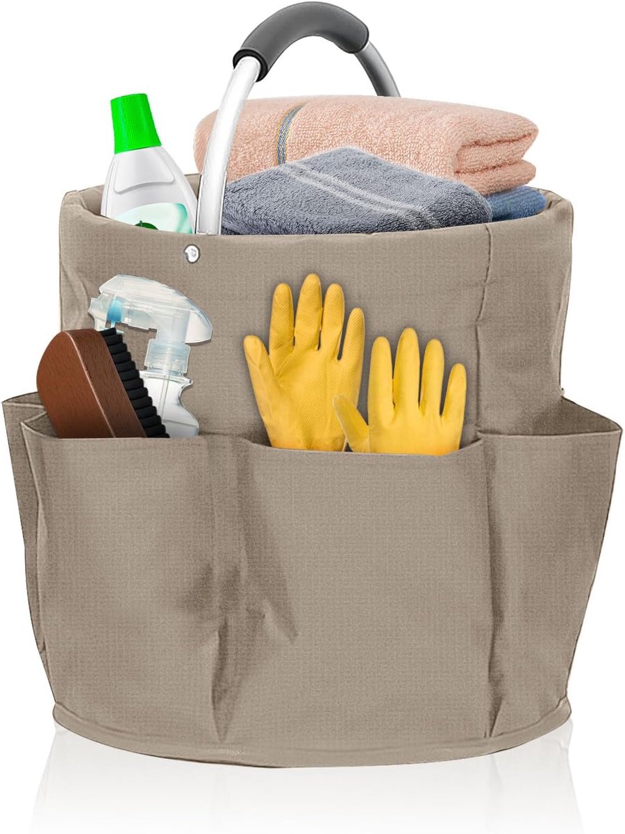 Reinigingsmiddel-organizer, draagbaar, 17 liter, opvouwbaar schoonmaakmiddel, opslag, pleistercaorganizer met handvat - ShopVlot