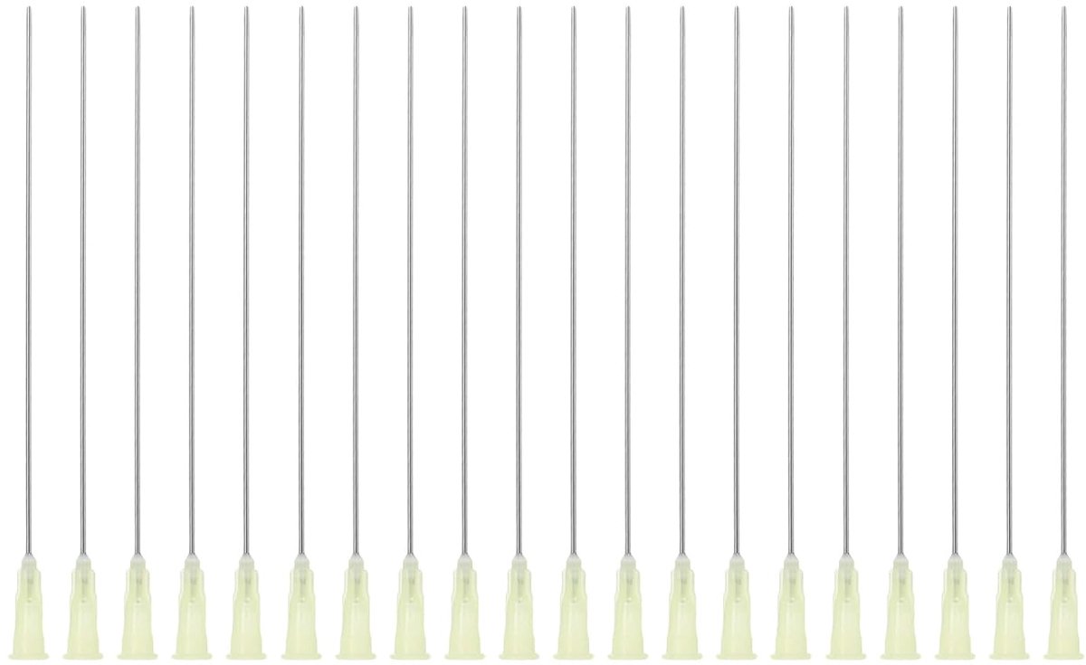 SnelShoppen - 20 stuks 20g 10cm stompe doseernaalden voor lijm en crème, RVS en PP, herbruikbaar, hittebestendig, perfect voor hobby en kluswerk