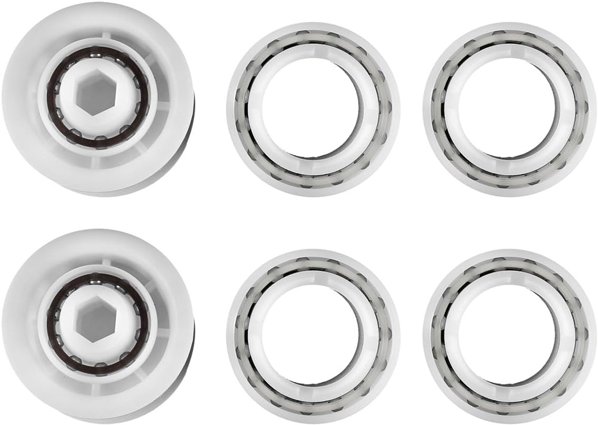 SnelShoppen - 4 Delige Vervangingsset voor Zwembadreiniger Wielen en 2 Katrollen voor M200/M400/M500 en Dx3/Dx4/Dx6 Premier Zwembadreiniger