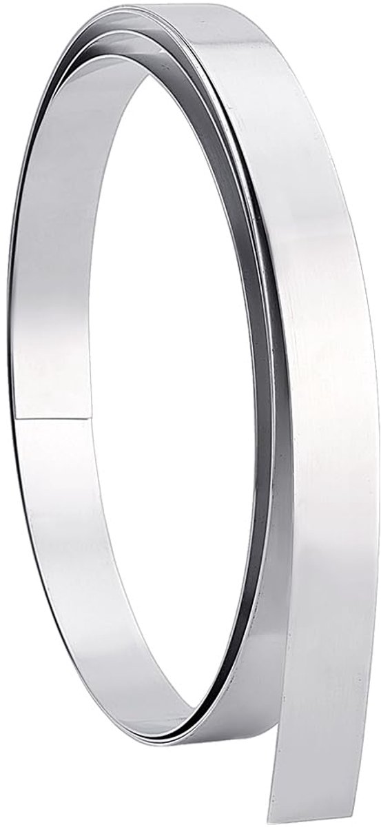 SnelShoppen - Aluminium Strip op Rol 2,5m - Metaalstrip 30mm Breed - Ideaal voor Tuin, Deuren, Ramen, Creatief Knutselen en Afsluiten