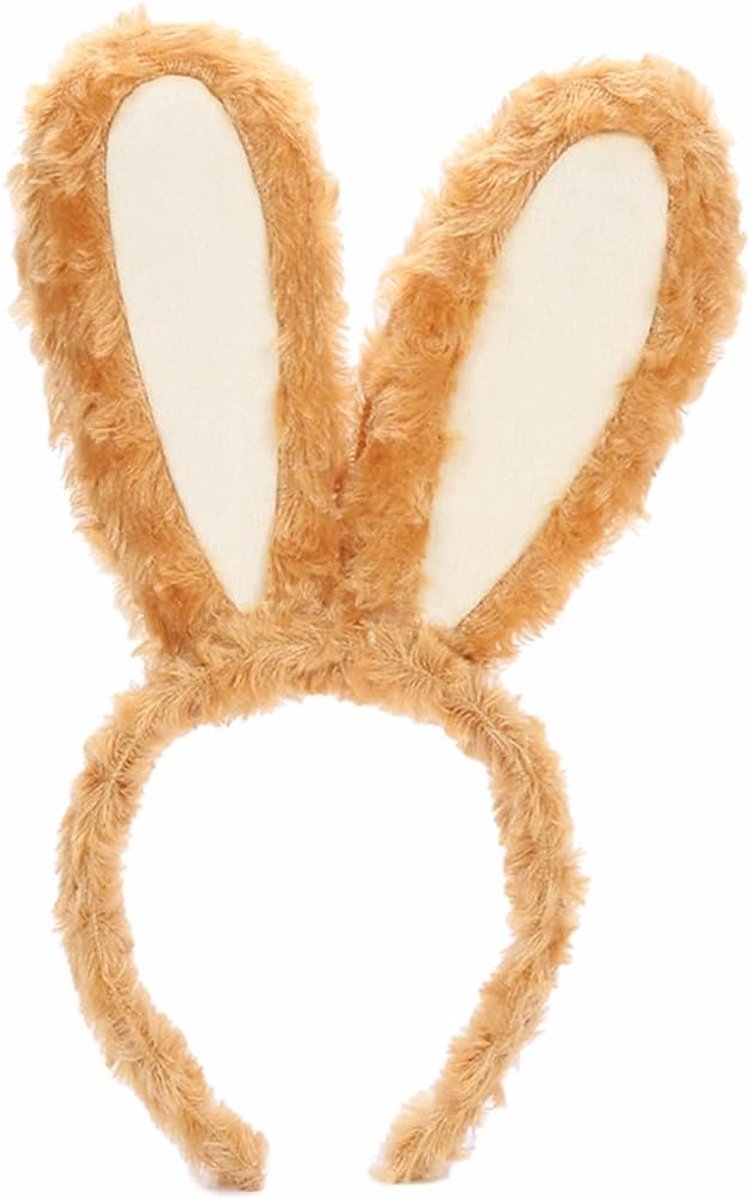 Pluche Hazenoren - Haarband Accessoires - Cosplay Feest - Zacht Pluche Materiaal - One Size