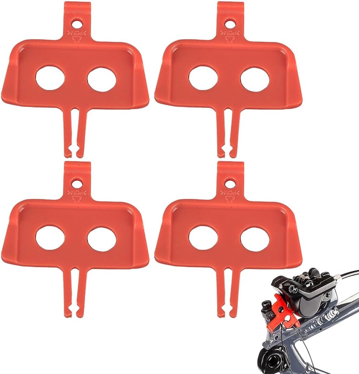 Fiets Transport Bescherming - Set van 4 Remklauw Spacers - Compatibel met Shimano - Voor onderhoud en reparatie - ShopVlot