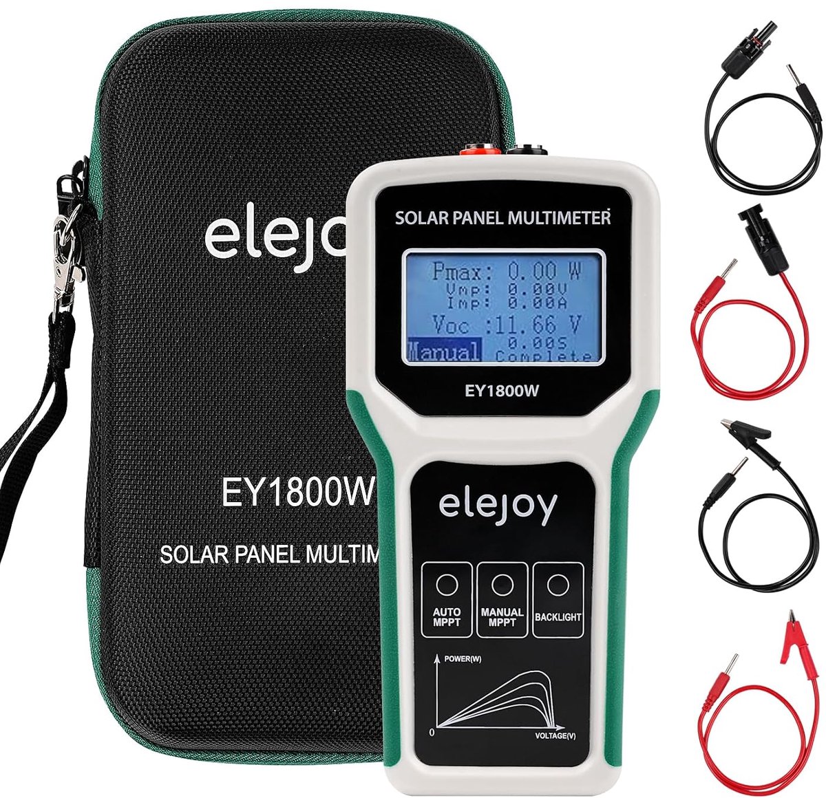 Solar panel tester 1800W - Multimeter 20-120VDC - Voor zonnepanelen tot 60A - Nauwkeurige metingen - ShopVlot