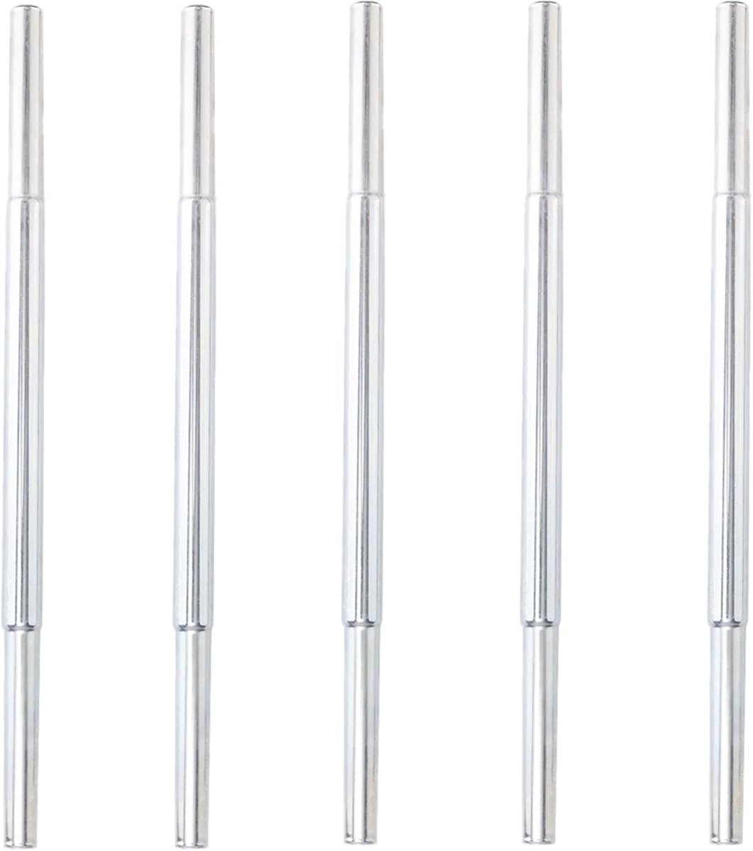 SnelShoppen - 5 Stuks Golfclub Shank Extensions, Aluminium Legering Putter Lengte Verlenging Set, Aanpassingstools voor Ijzers en Hout Golfclubs, Duur