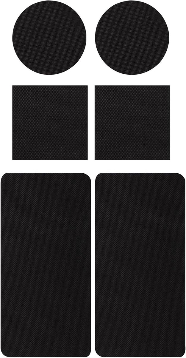 SnelShoppen - 6 Stuks Zelfklevende Trampoline Patch, Reparatieset voor Trampoline Mat met 3 Vormen, Hoogwaardige TPE Materiaal, Ideaal voor Gaten en S