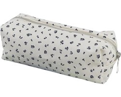 Pencil case, pencil case, unisex pencil case, small and cute cartoon bag can be used as toy cosmetics keychain, white - ShopVlot