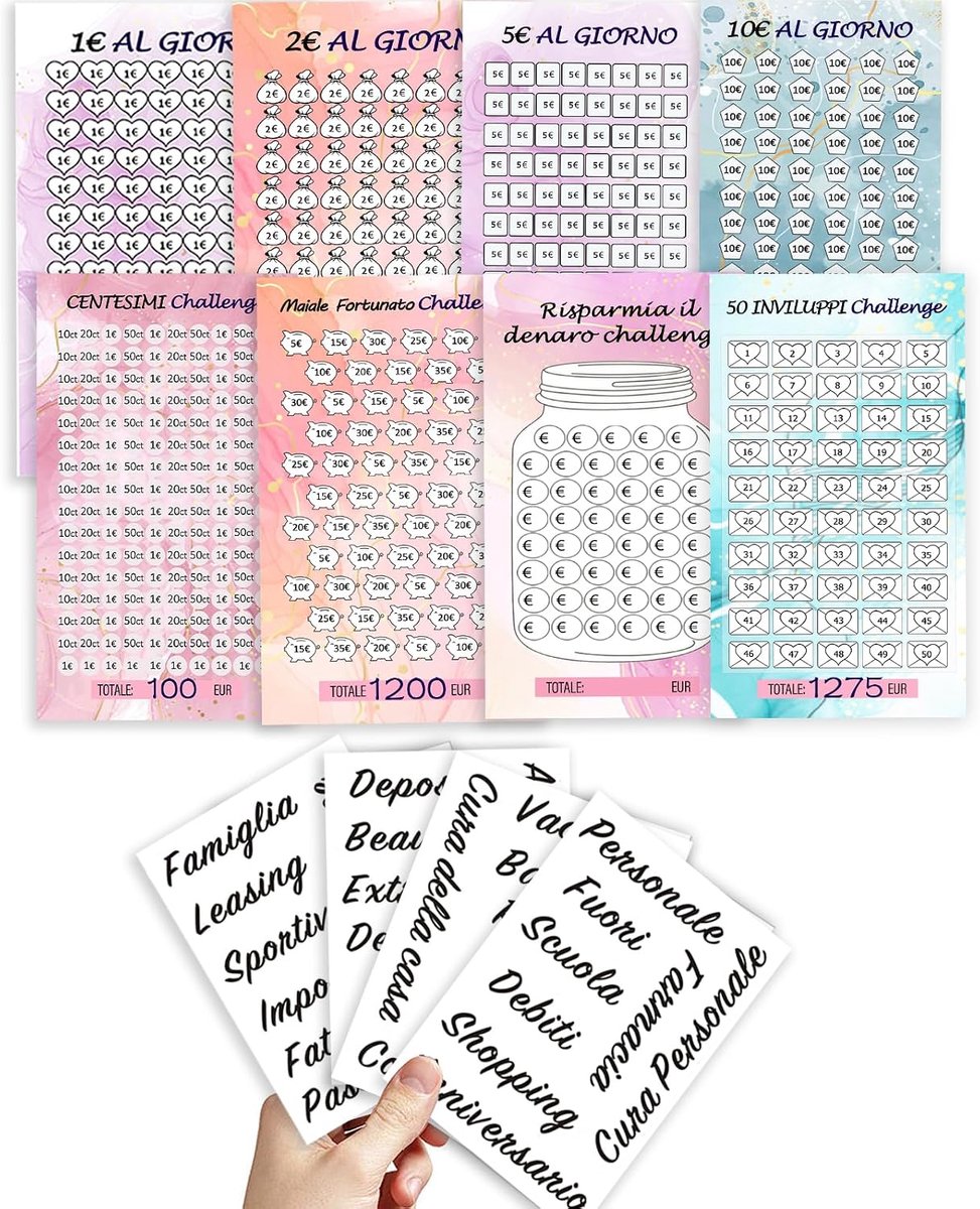 8 Ways to Save Money, Zippered Savings Planner for Work and Home, Cash, Budget Organizer - ShopVlot