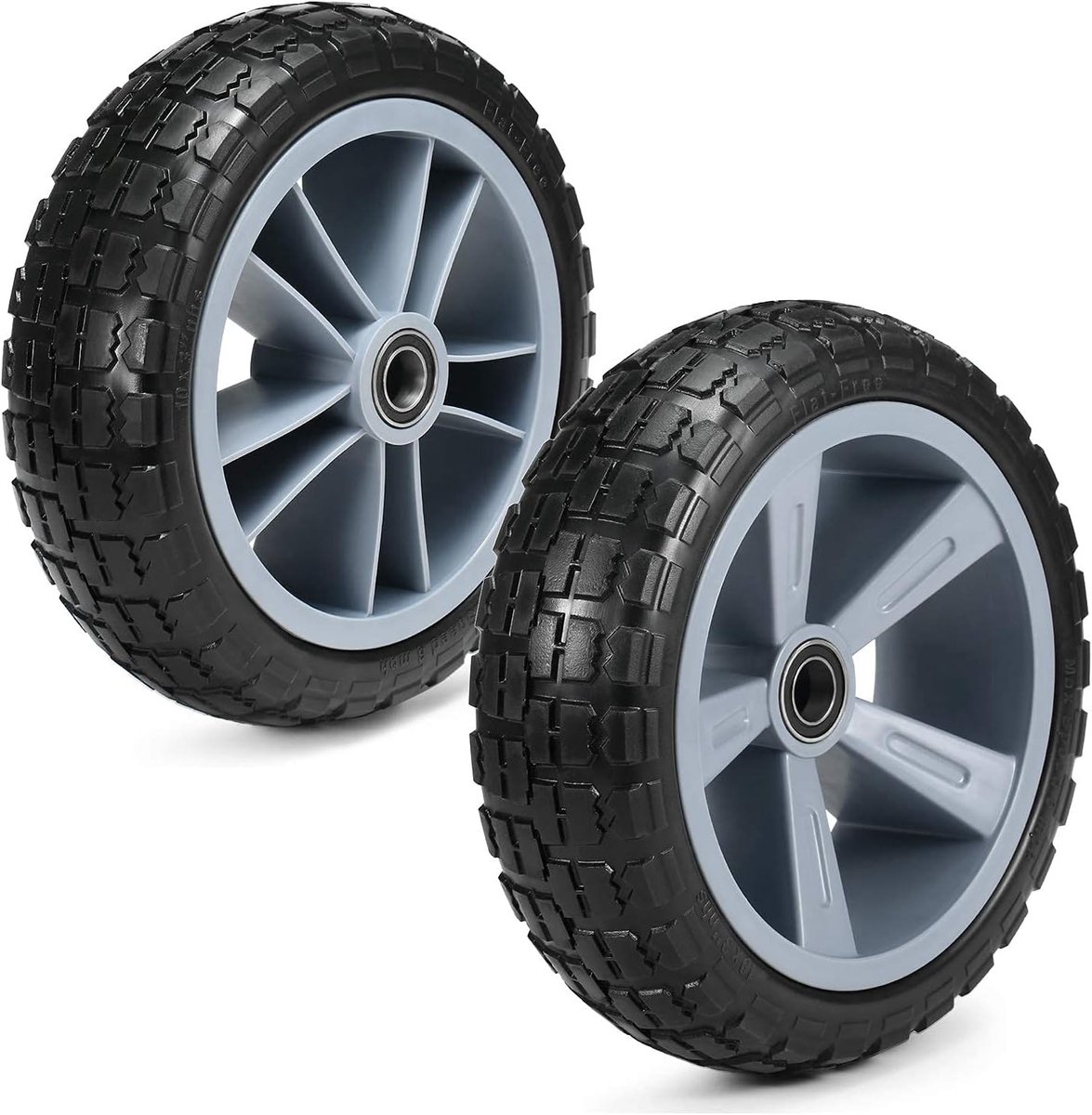 SnelShoppen - 10 Inch Lekvrije Vervangwielen voor Kayak Kar met 150 kg Draagvermogen, TPU en Nylon, Universele Boot en Kayak Transportwielen
