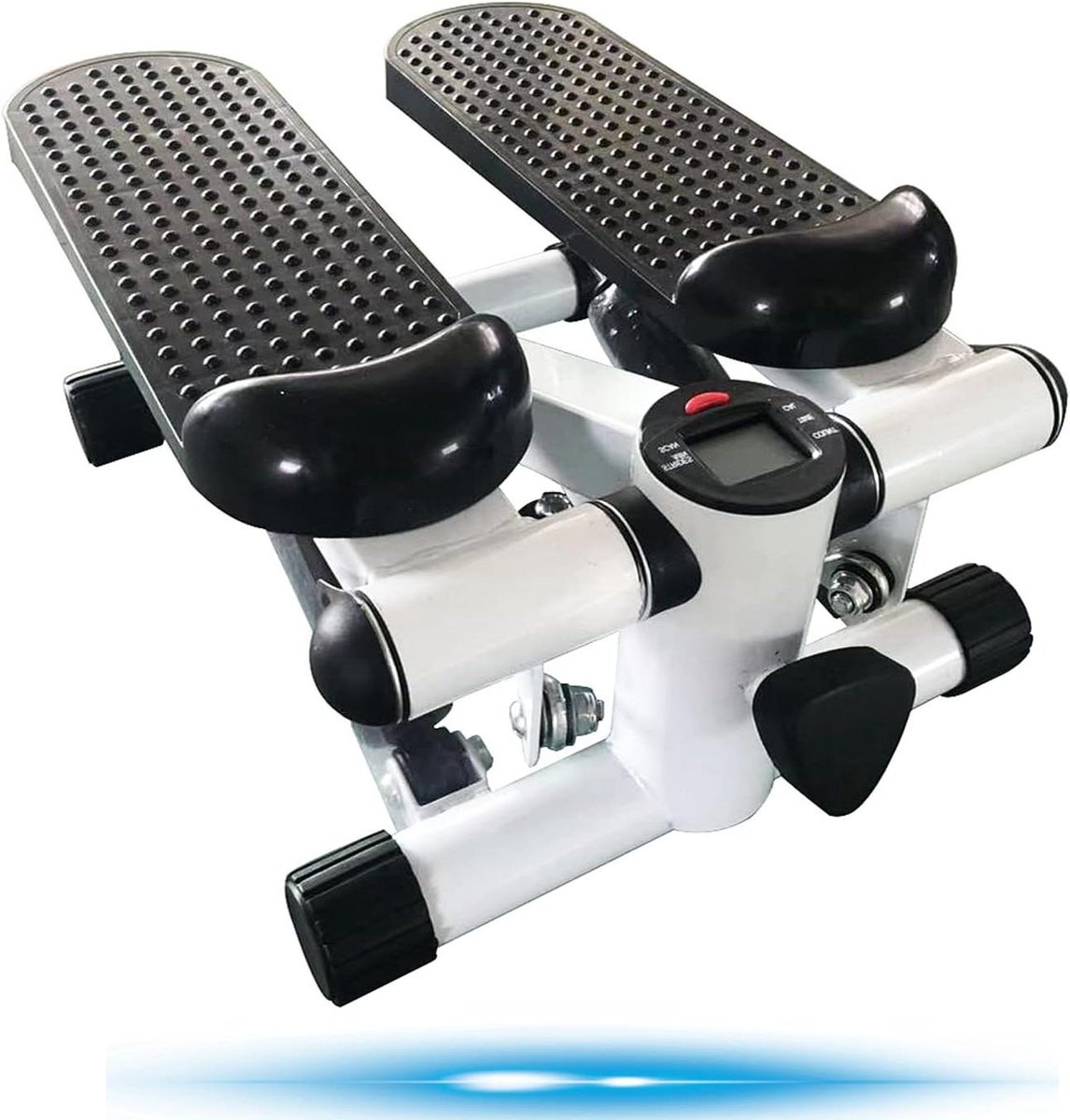 Fitness Stepper - Mini Hometrainer - Thuis Trainen - Hydraulische Weerstand - 30 x 38 x 21 cm - Zwart