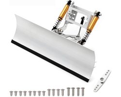 RC Sneeuwschop - RC Auto Onderdeel - RC Auto Modificatie - Dubbele Servo Controle - 21 x 10 cm - Zilver