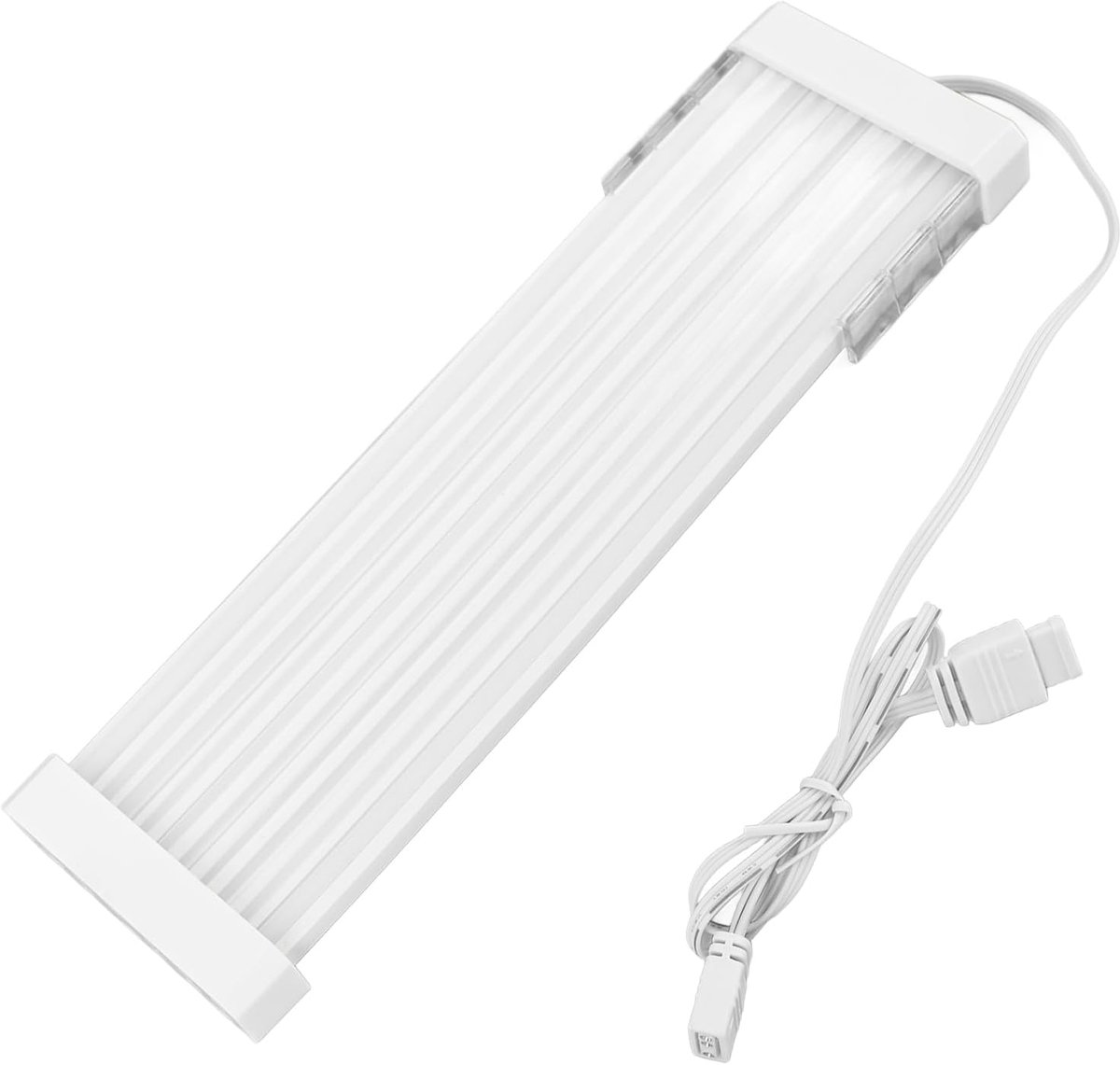 SnelShoppen - RGB Voedingsverlengkabel, Flexibele ARGB PSU Kabel voor PC, 56 LED Lampjes, 5V 3 Pin Siliconen Kabel met Geluid en Licht Synchronisatie,