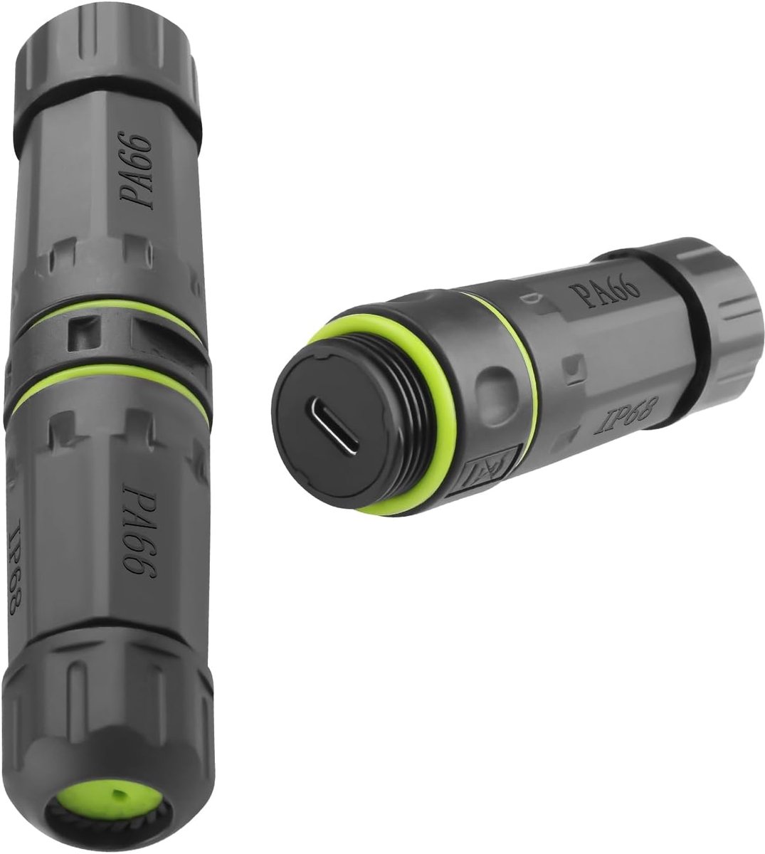 QIANRENON 10Gbps, USB C, Sealed, Waterproof, Data Connector, Coupler, USB 3.1, Type C Bus to Bus Outdoor Adapter - ShopVlot