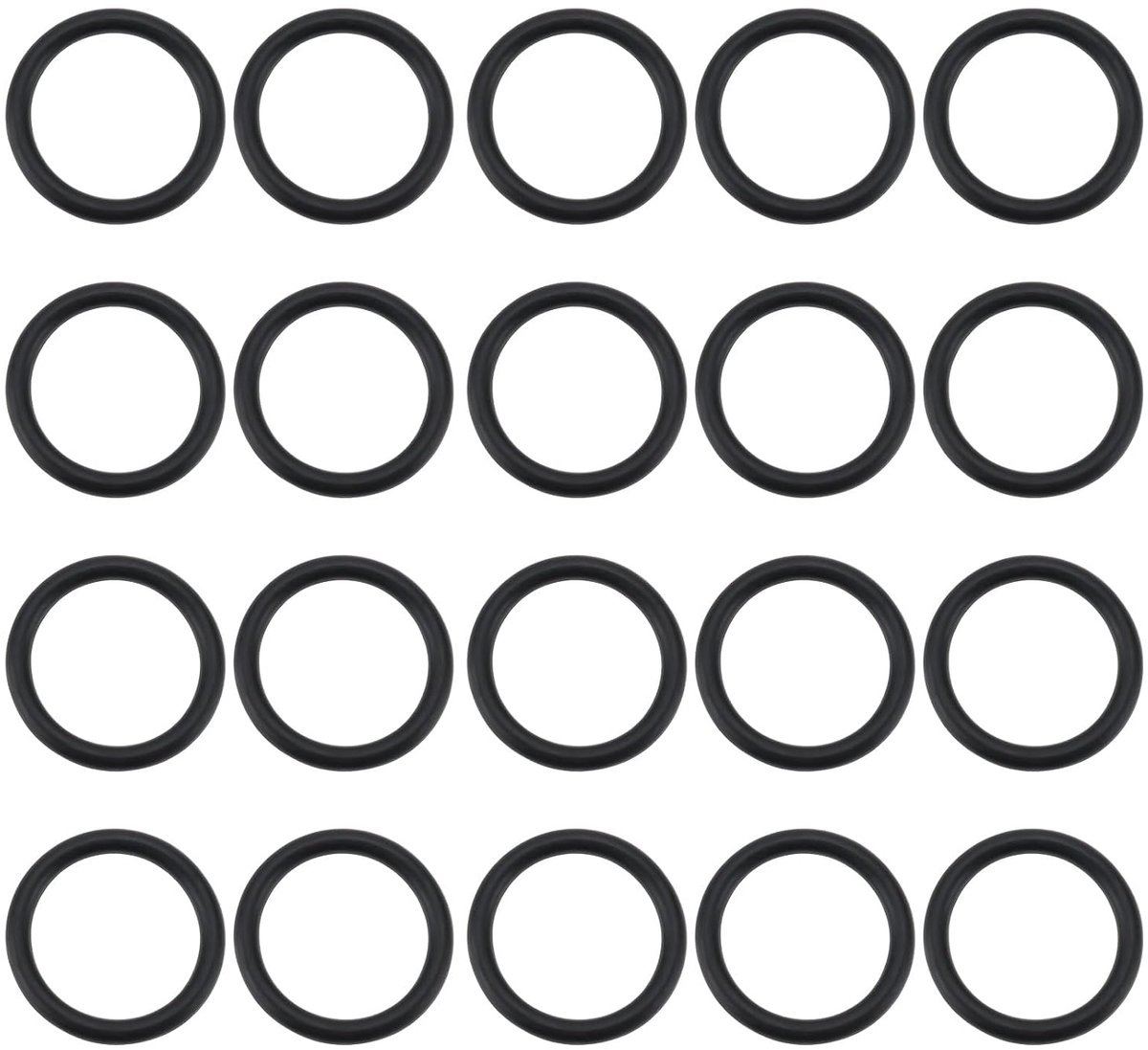 SnelShoppen - 50Stuks Waterpomp Inlaat O-ring Rubber Seal 17x13x2mm Geschikt voor Caravan Motorhome Waterafvoer