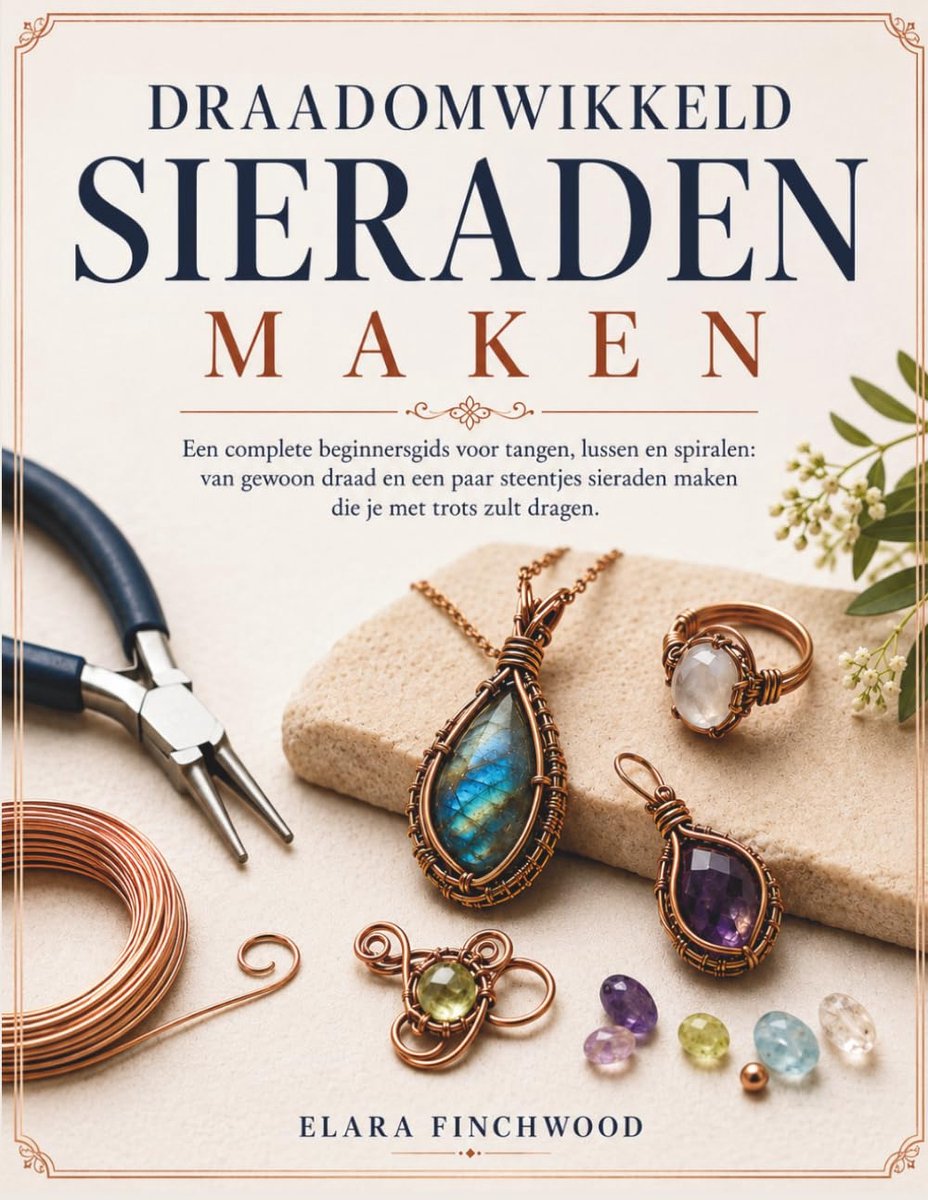 Sieraden maken beginnersgids - draadomwikkeld - tangen en lussen - maak unieke sieraden - ShopVlot