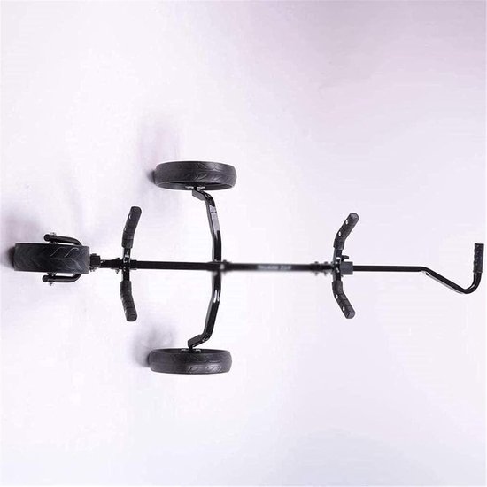 Golf Trolley 3 Wielen - Golfkar Opvouwbaar - Golfen Op De Baan - Lichtgewicht Aluminium Frame - 4 kg - Zwart — afbeelding 2