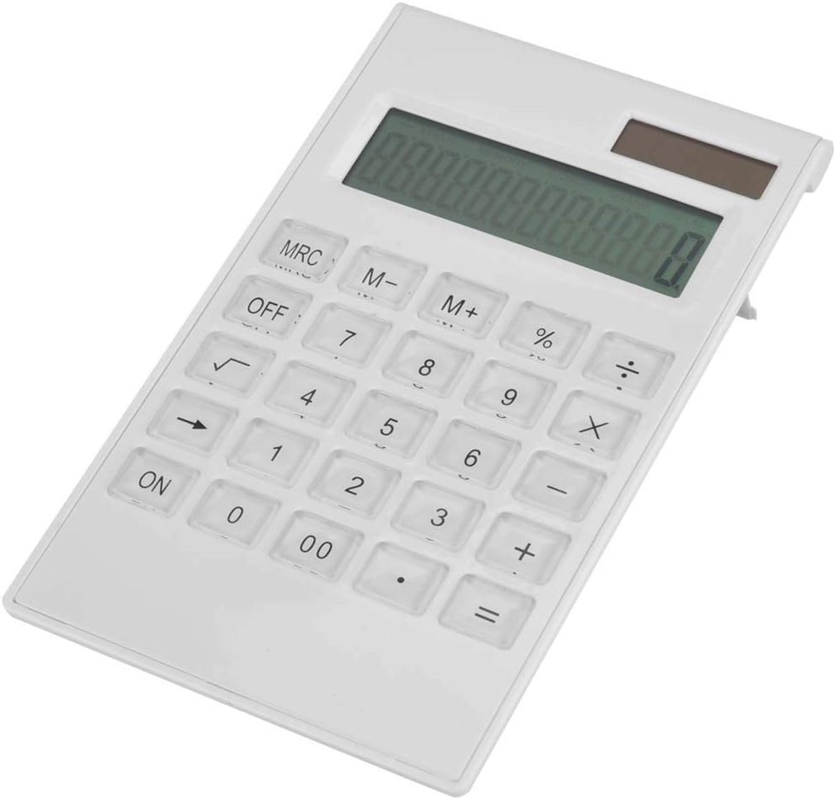 Wetenschappelijke Rekenmachine - Wit - 18,8 x 11,1 x 1,7 cm - Duurzaam en Zonne-energie Werkend - Voor Studenten