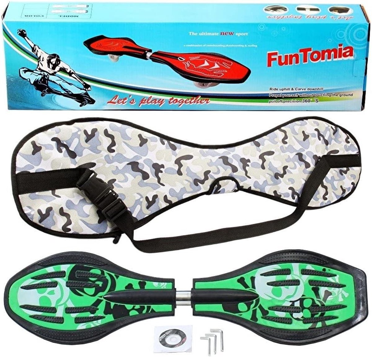 Waveboard /Doodskop Tot 120 kg Hoogwaardige Kwaliteit met LED-Wielen Voor Beginners