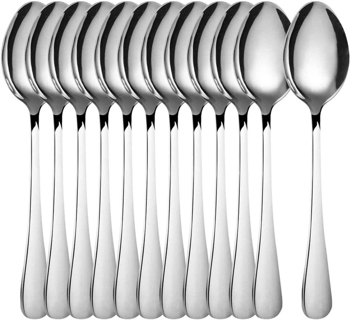 Theelepeltjes 12 stuks - Koffie - 5,5 x 1,25 inch - Roestvrij staal - Voor Dessert en Koffie