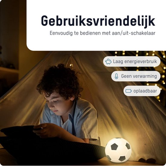 voetbal LED-lamp, 3D siliconen nachtlampje met kleurwisseling in voetbalontwerp, ideaal als verjaardagscadeau voor jongens, decoratieve lamp met 7 verschillende kleuren — afbeelding 5
