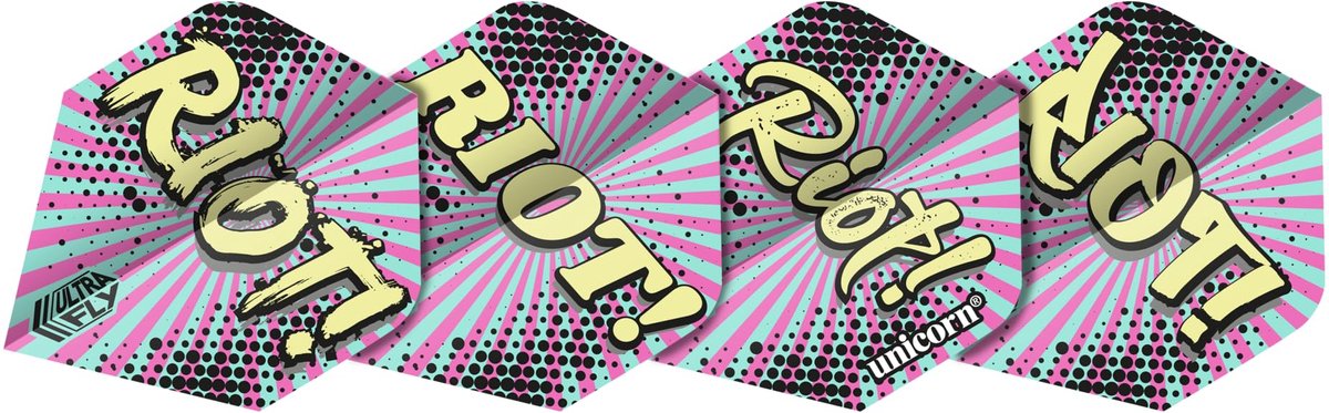 Darts Flights Ultrafly Slang | Graffiti-Design | 100 Mikron Polyester