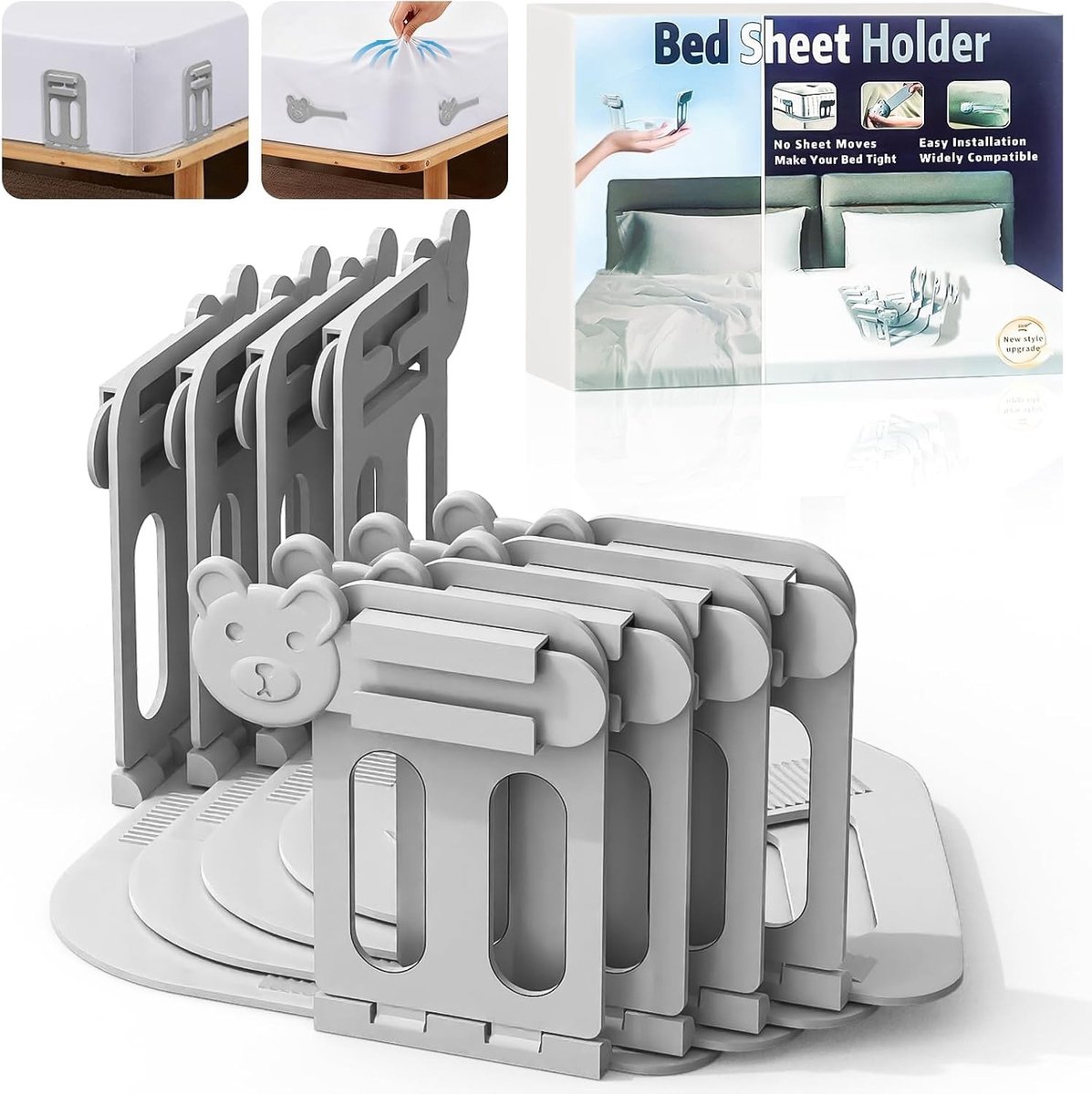 Bedlakenclips - Antislip - Voor Bedlakens - Gemakkelijk Te Bevestigen