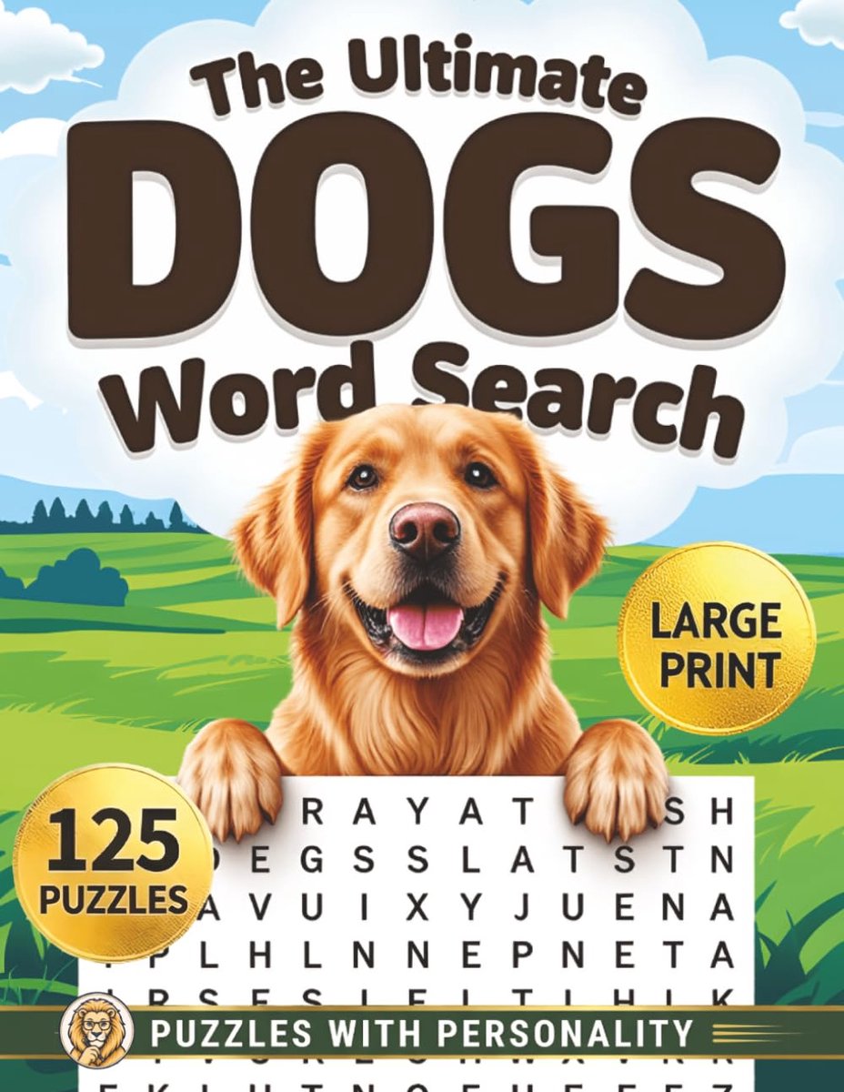 The Ultimate Dogs Large Print Word Search for Adults: Big Word Find Puzzle Book for Adults & Seniors with Fun Themed - ShopVlot