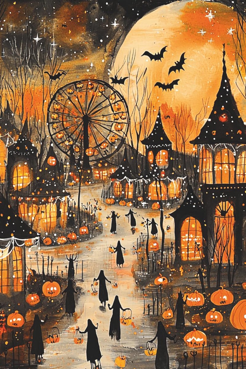 Halloween Carnival Notebook - 6 x 9 College Ruled Journal - 120 Pages - Matte Cover - ShopVlot