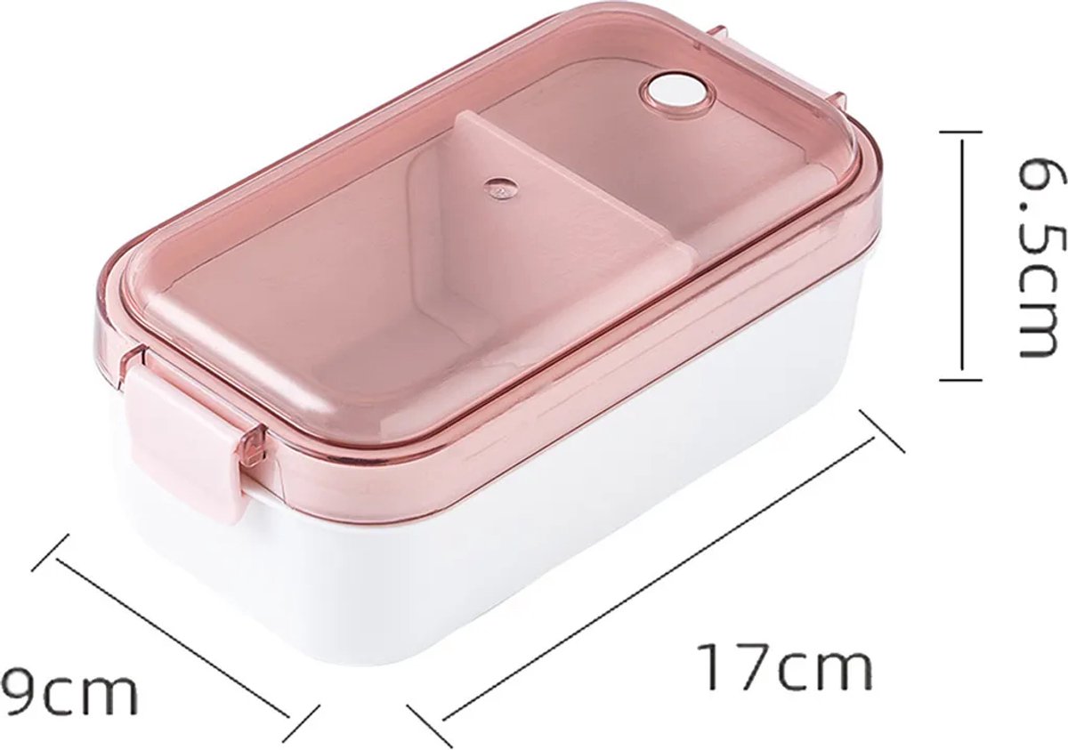 Lunchbox, gemaakt van voedselveilig ABS-materiaal, Geschikt voor een afgesloten binnenvak, kleine fruitlunchbox, Geschikt voor kleuterscholen.