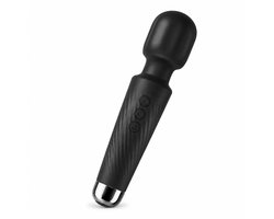 Magic Wand Vibrator voor Vrouwen – Personal Massager & Clitoris Stimulator – 20 Patronen en 8 Intensiteiten – Flexibele Kop – Stil, Oplaadbaar & Waterbestendig – Zwart