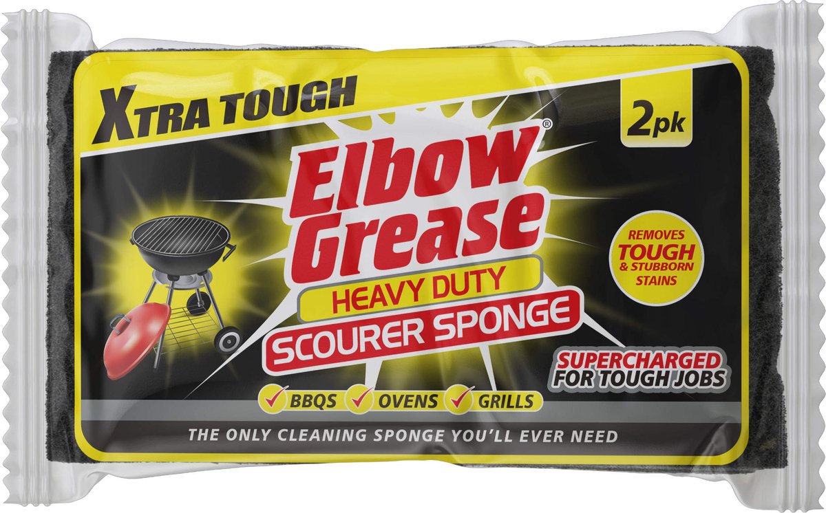 Elbow grease Heavy-Duty - sponsen voor zware vervuiling - 2 stuks
