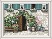 Artstudioclub®  borduurpakketten volwassenen 44×33cm  binnenplaats