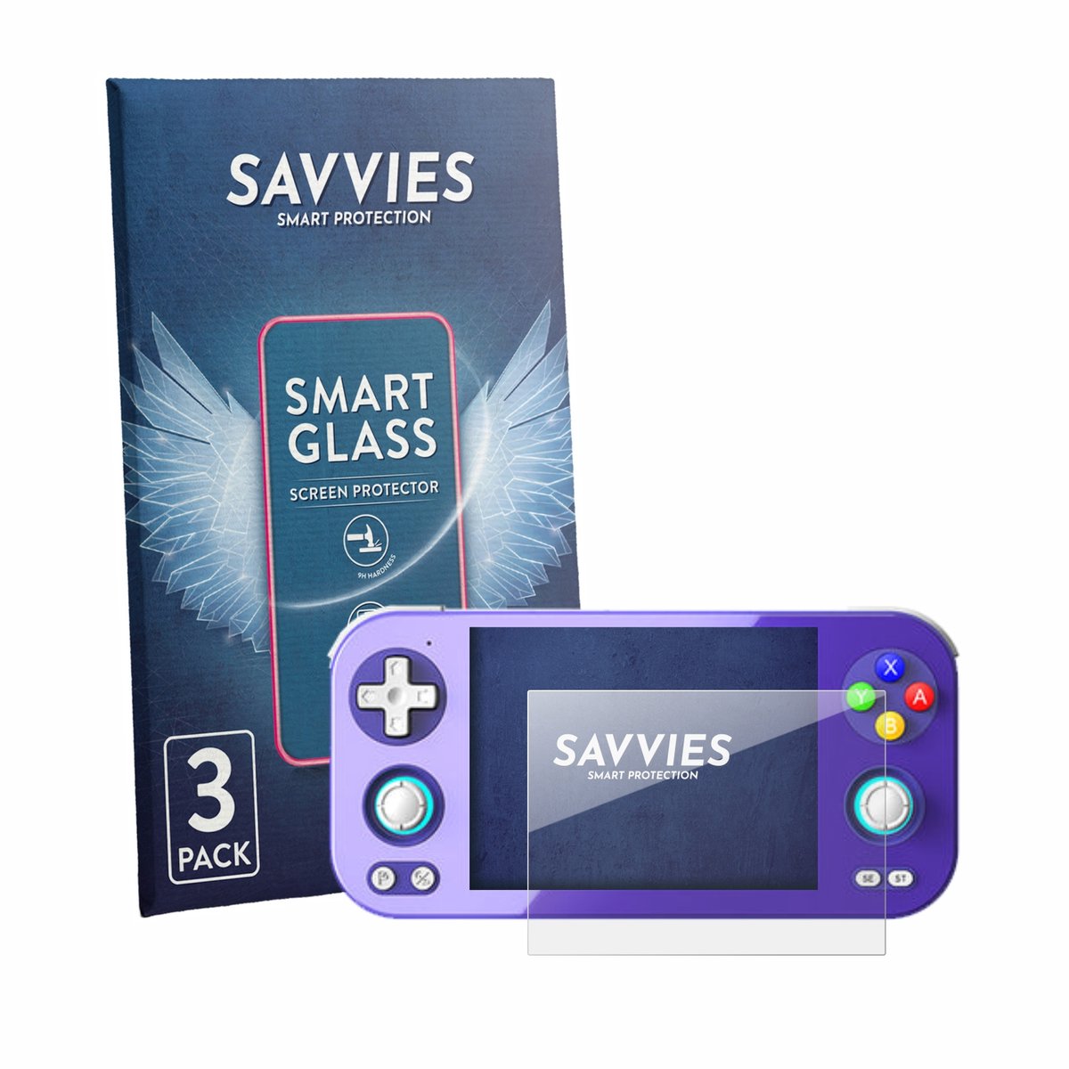 3 Stuks Savvies Screenprotector - geschikt voor Anbernic RG 476H - beschermfolie glas transparant