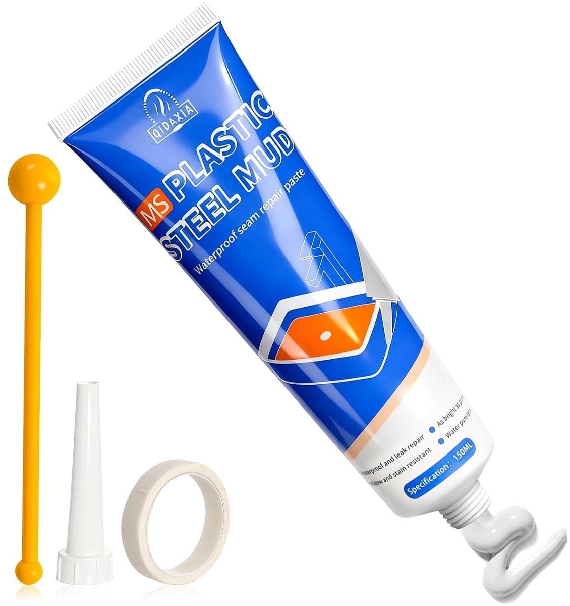 Siliconen Badkamer Afdichting - Wit - Kleine Tube - Waterbestendige Siliconen voor Voegen en Tegels - Voor Badkamers en Douches