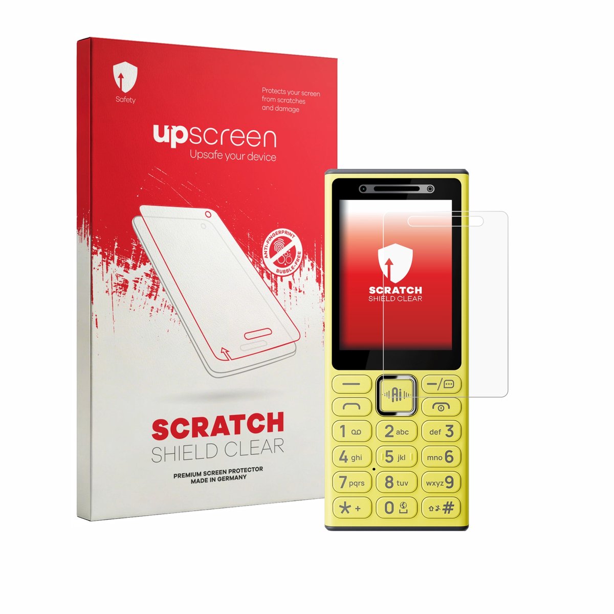 upscreen - Screenprotector voor Nokia 200 4G - Folie Beschermfolie transparant