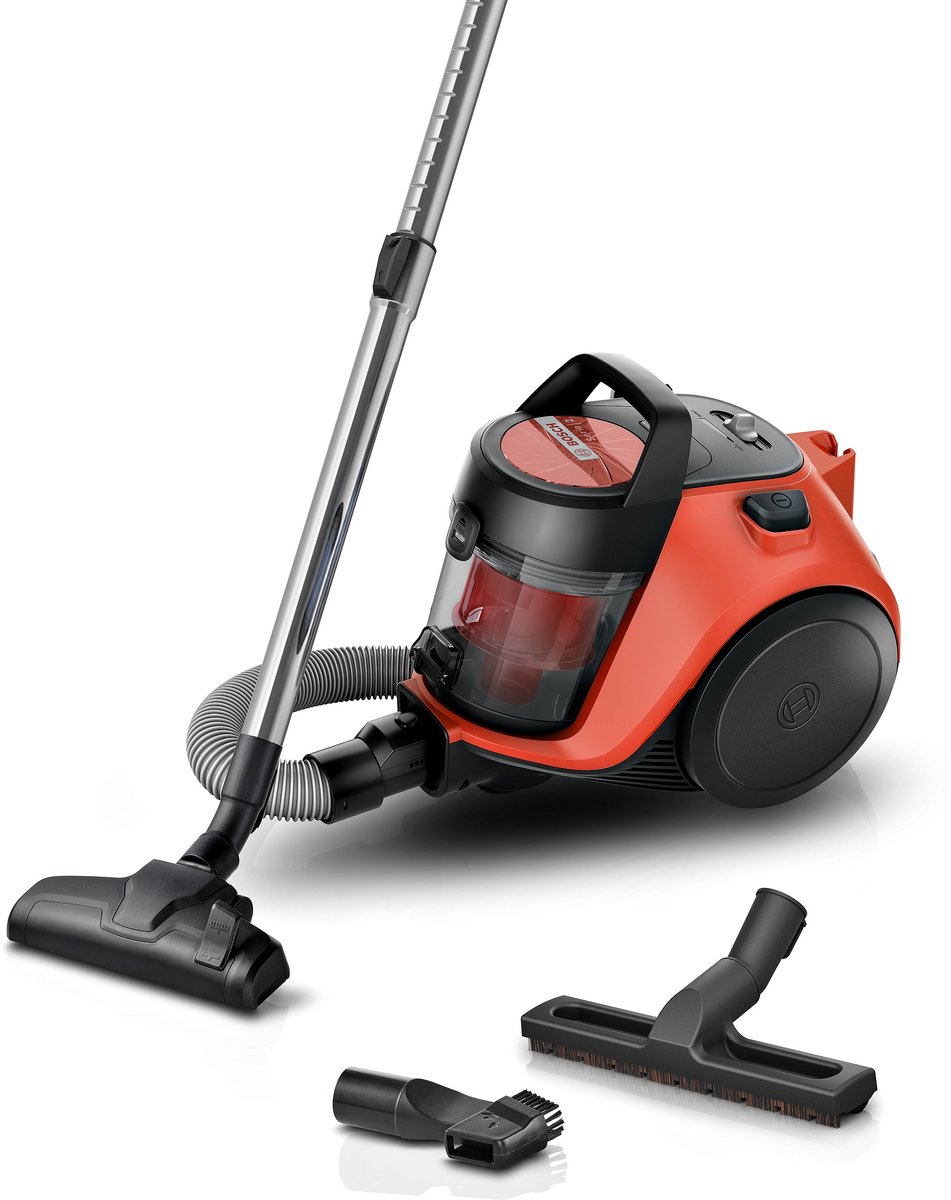 Bosch - BGC05RD2H - Serie 2 Stofzuiger zonder zak Rood BGC05RD2H