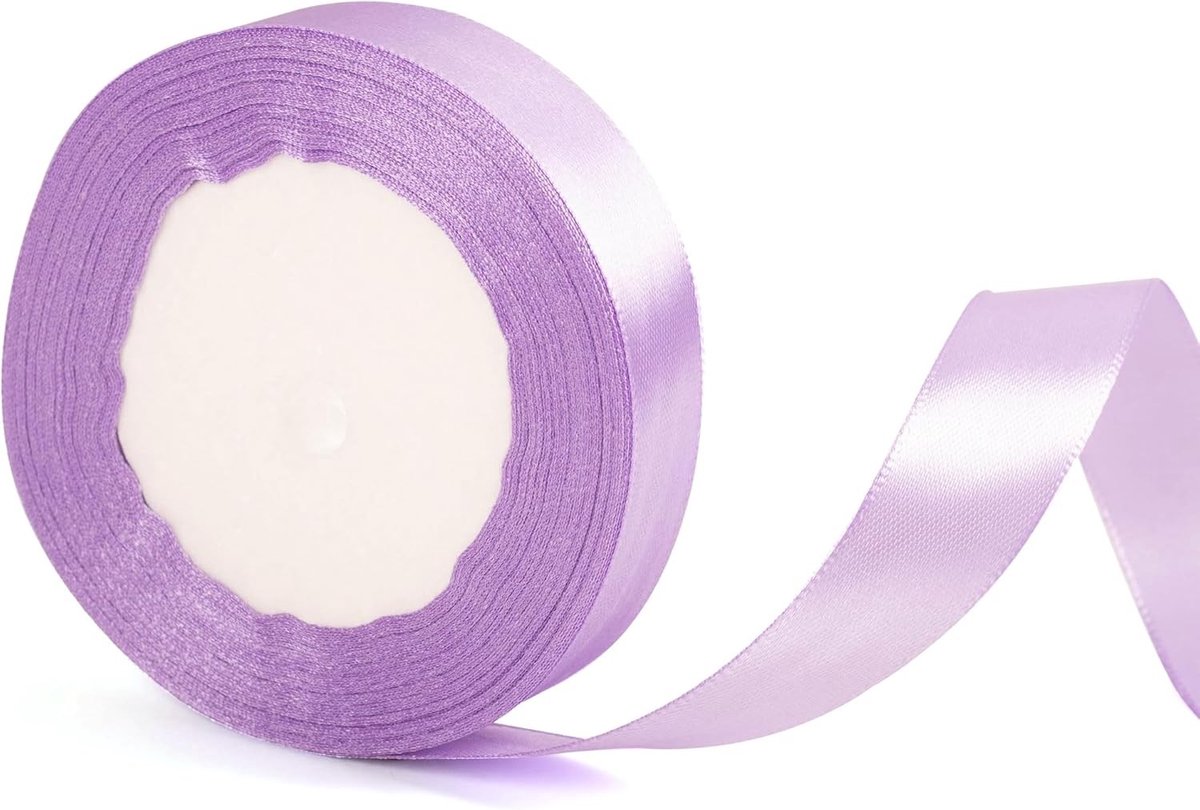 20mm Paarse Ribbons voor Cadeauverpakking - 22m voor Kerst, Bruiloften, Haaraccessoires en Bloemstukken