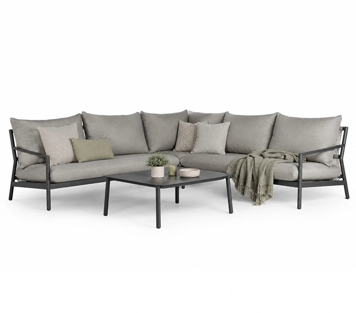 Tierra Outdoor Monti hoekloungeset - charcoal