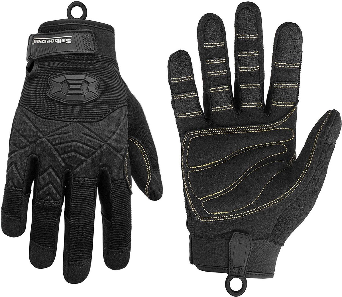 Seibertron Full Finger Padded Palm Lightweight Breathable Climbing Rope Gloves For Climbers, Rock Climbing, Rescue - ShopVlot