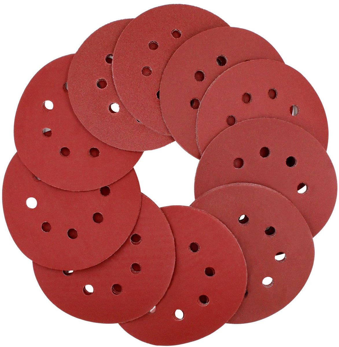 Go Go Gadget - Schuurschijven - Met klittenband - Schuurschijf - Schuurpapier - 1 set van 10 stuks - 180mm - K180 - Korrel 180