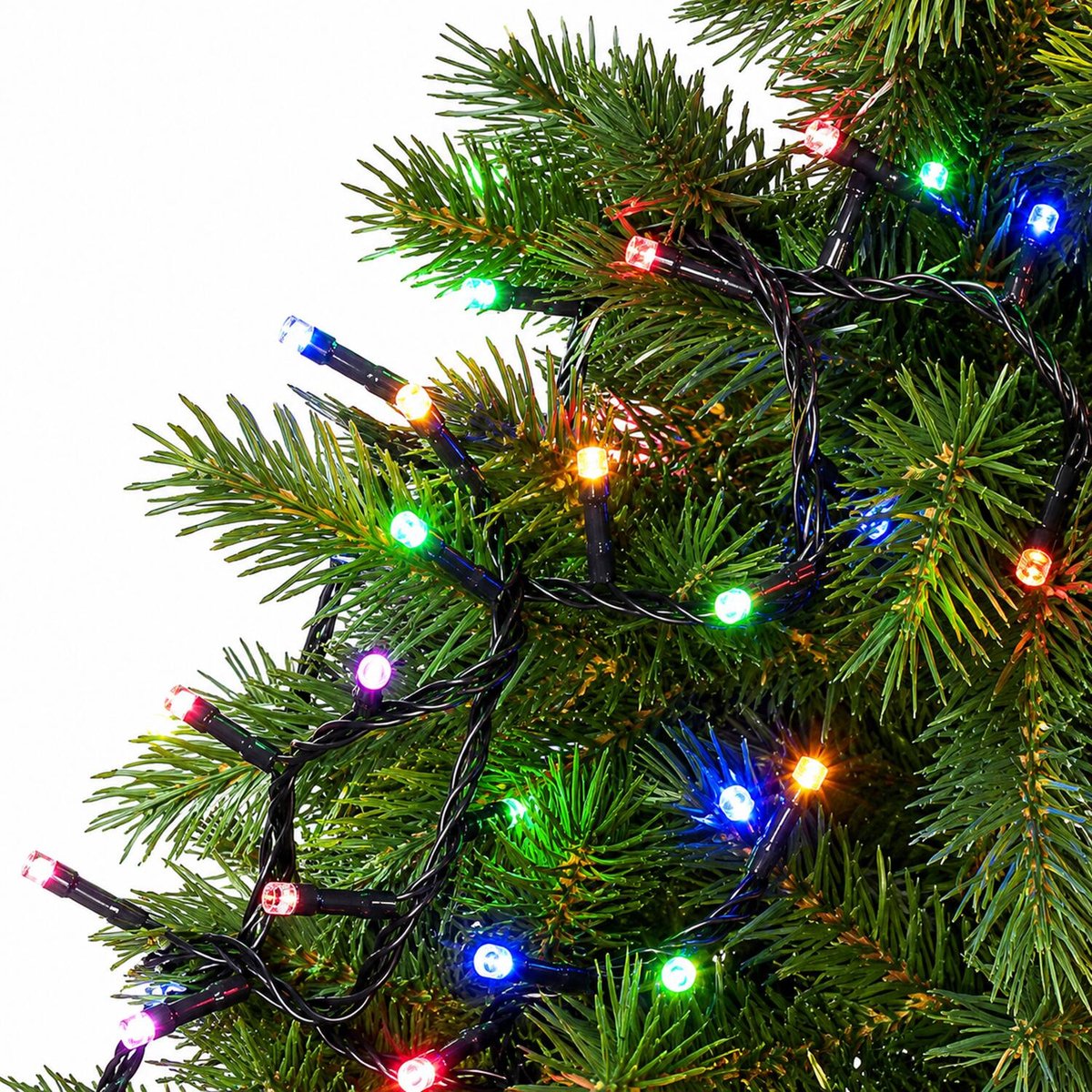 Feeric lights & Christmas Kerstverlichting - 40 LED lampjes - gekleurd licht - 3 m - zwart snoer