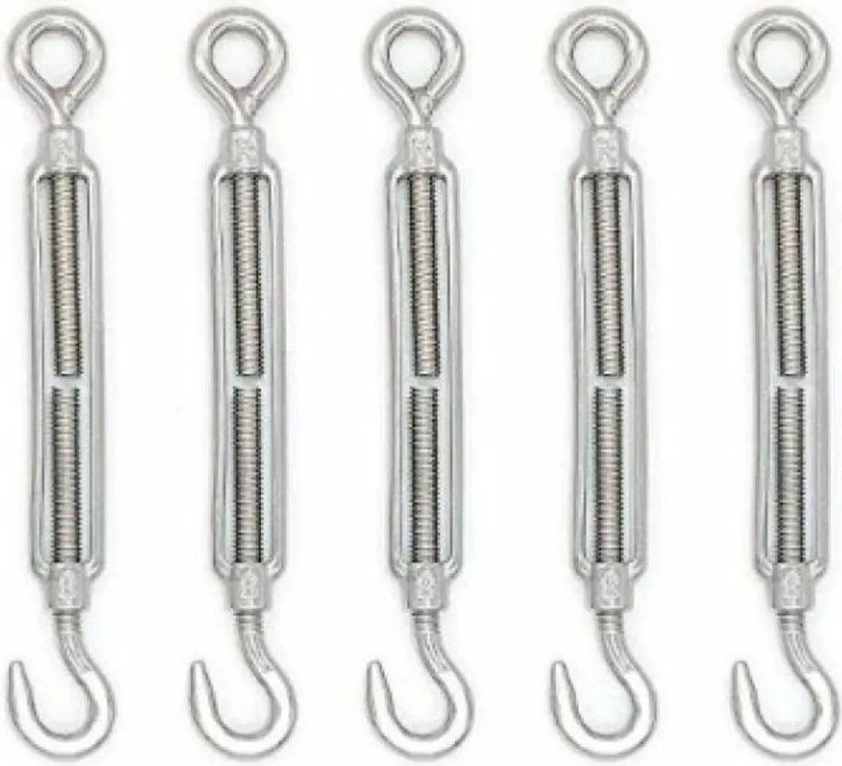 M8 haaktype staalkabelspanner (haakoogtype), staalkabelspanner/roestvrijstalen spanner