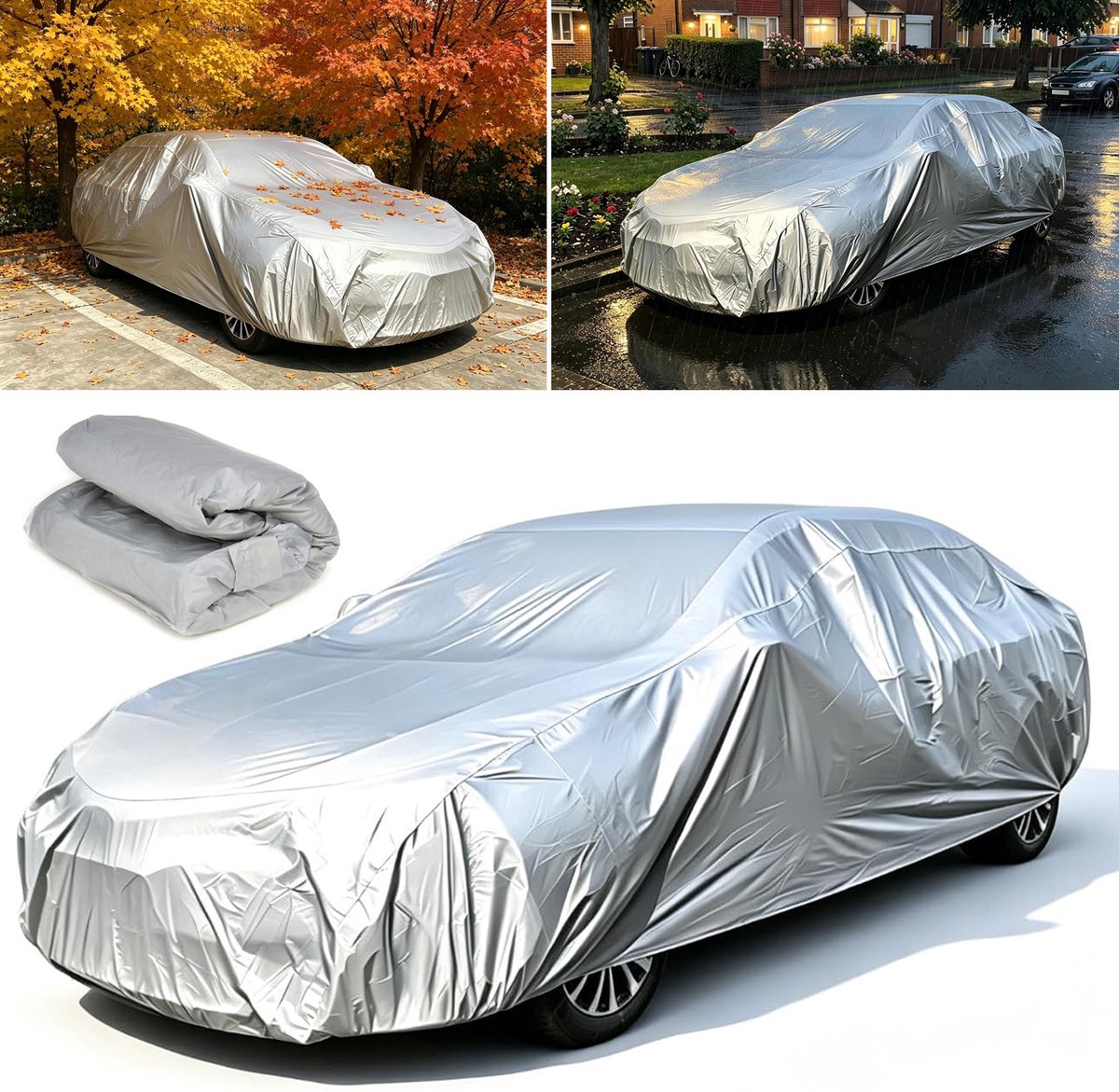 Autohoes - Universele Hoes Geschikt Voor Sedans - Waterdichte Autohoes - Uv-Bescherming Zonbestendig Krasbestendig Winddicht - 580 X 175 X 120cm